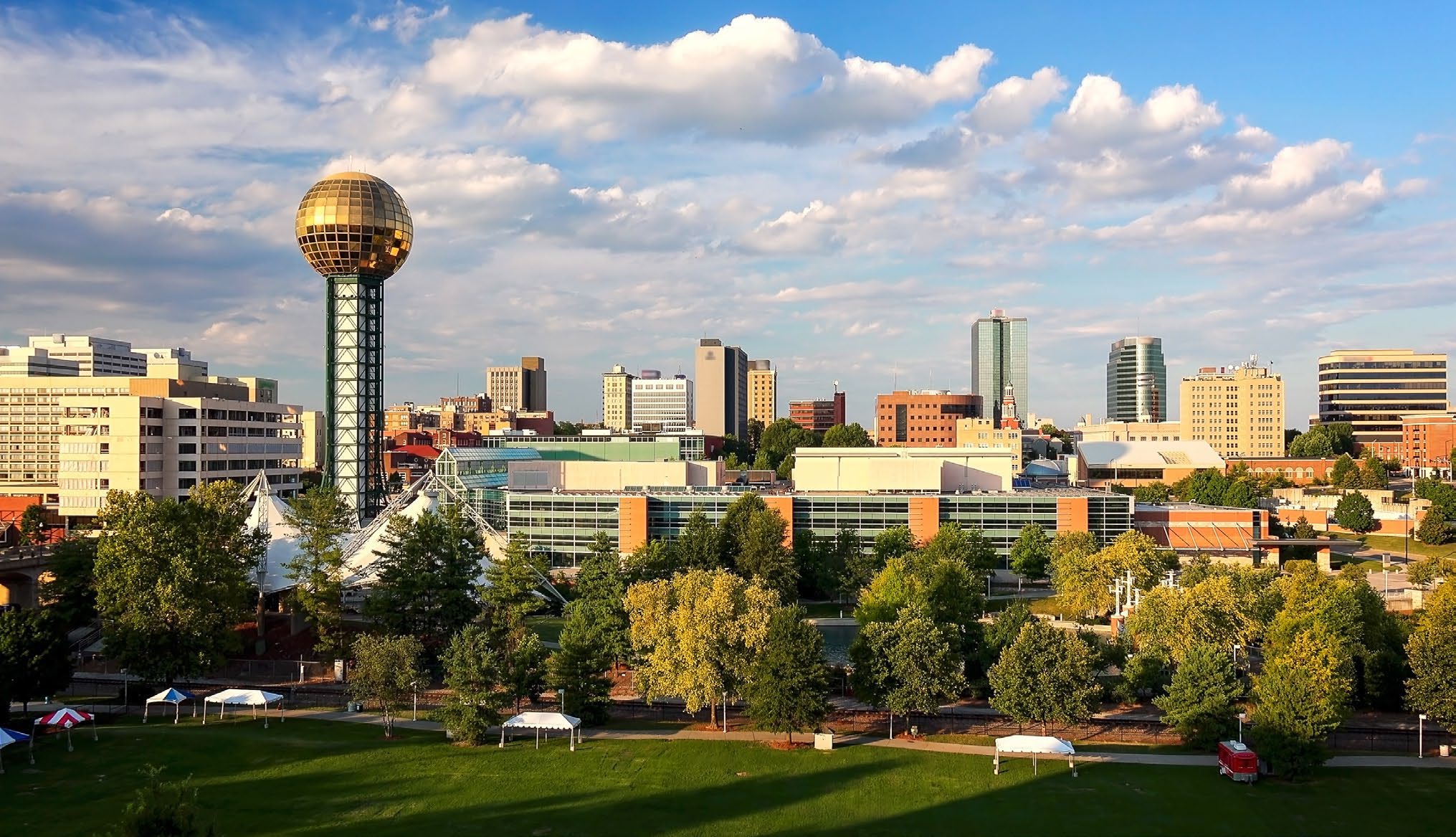 Downtown Knoxville skyline with the Sunsphere